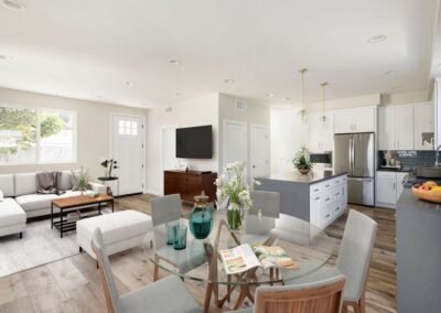 Open-plan ADU living space